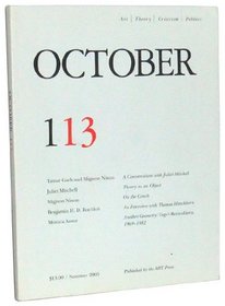 October 113: Art, Theory, Criticism, Politics (Summer 2005)