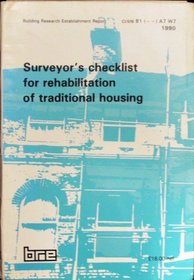 Surveyor's Checklist for Rehabilitation of Traditional Housing