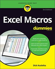 Excel Macros For Dummies (For Dummies (Computer/Tech))
