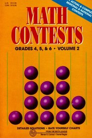 Math Contests Volume 2:  11 Actual & Complete Regional & National Contests (Grades 4, 5, and 6)  (School Years 1982-83 through 1990-91)