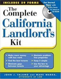 The Complete California Landlords Kit (+ CD-ROM) (Complete California Landlord's Kit)
