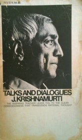 Talks and Dialogues J. Krishnamurti