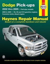 Haynes Repair Manuals: Dodge Ram Pick-Ups V6, V8, V10 Gas & Cummins Turbo-Diesel Engines Repair Manual 2002-2005