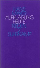 Aufklarung heute: Reden und Vortrage, 1978-1984 (German Edition)