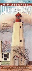 Mid-Atlantic Lighthouses Map  Guide