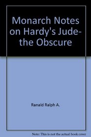 Monarch Notes on Hardy's Jude, the Obscure