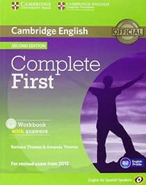 Complete First for Spanish Speakers Workbook with answers with Audio CD