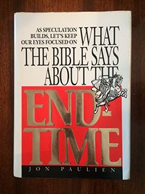 As speculation builds, let's keep our eyes focused on what the Bible says about the end-time