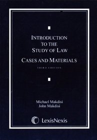 Introduction to the Study of Law: Cases and Materials