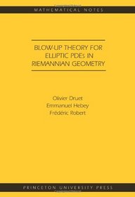 Blow-up Theory for Elliptic PDEs in Riemannian Geometry (MN-45) (Mathematical Notes)