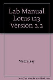 Lab Manual Lotus 123 Version 2.2
