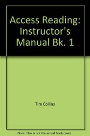 Access Reading: Instructor's Manual Bk. 1