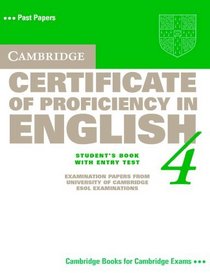 Cambridge Certificate of Proficiency in English 4 Student's Book with Entry Test (CPE Practice Tests)