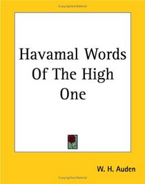 Havamal Words Of The High One