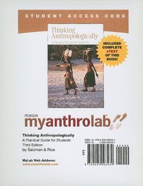 MyAnthroLab with Pearson eText Student Access Code Card for Thinking Anthropologically (Standalone) (3rd Edition)