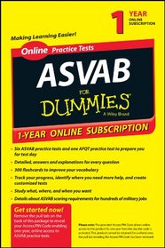 ASVAB For Dummies Premier Plus, Online 1-year Subscription