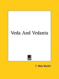 Veda and Vedanta