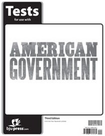 BJU - American Government Student Tests - 3rd Ed