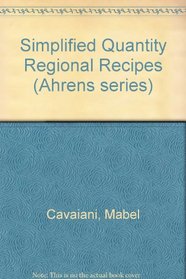 Simplified quantity regional recipes (Ahrens series)