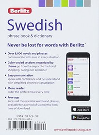 Berlitz Phrase Book & Dictionary Swedish