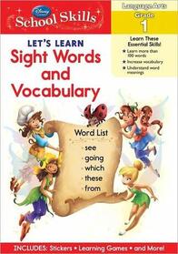 Disney School Skills Let's Learn Sight Words and Vocabulary, Grade 1