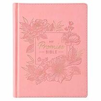 KJV Holy Bible, My Promise Bible, Faux Leather Hardcover w/Bible Tabs, Coloring Stickers, Ribbon Markers, King James Version, Pink