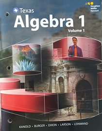 Texas Algebra 1 (HMH Algebra 1)