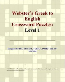 Webster's Greek to English Crossword Puzzles: Level 1