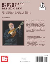 Bluegrass Breaks: Mandolin: 23 Bluegrass Mandolin Solos, 13 Kickoffs and 4 Back-Up Parts