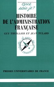 Histoire de l'administration franaise