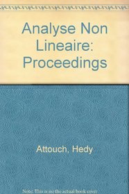Analyse Non Lineaire: Proceedings (French Edition)