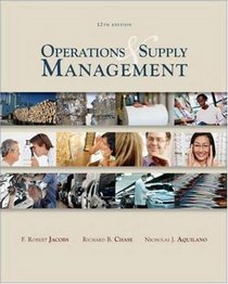 Operations And Supply Management wStudent DVD Rom (McGraw-Hill/Irwin Series Operations and Decision Sciences)