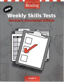 Houghton Mifflin Reading Weekly Skills Tests Teacher's Annotated Edition Grade 3