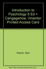 Introduction to Pyschology 8 Ed + Cengagenow, Vmentor Printed Access Card