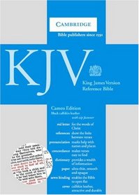 KJV Cameo Reference Edition with Concordance and Dictionary Black calfskin with zip RCD257Z