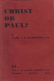 Christ or Paul?