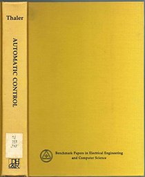 Automatic control: classical linear theory, (Benchmark papers in electrical engineering and computer science, v. 7)