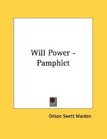Will Power - Pamphlet