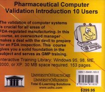 Pharmaceutical Computer Validation Introduction, 10 Users