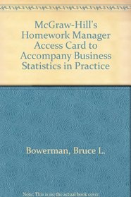 Homework Manager Card to accompany Business Statistics in Practice 4e