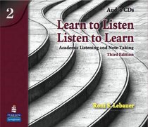 Learn to Listen, Listen to Learn 2 Audio CDs