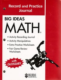 Big Ideas MATH: Common Core Record and Practice Journal Red