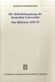 Die Selbstehauptung Der Deutschen Universitat