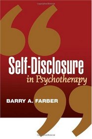 Self-Disclosure in Psychotherapy