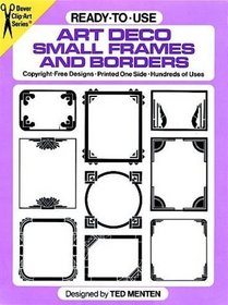 Ready to Use Art Deco Small Frames and Borders (Clip Art)