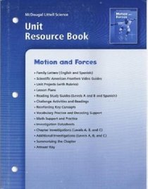 Unit Resource Book Grade 8 Motion and Forces
