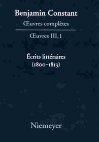 A0/00crits Litta(c)Raires (1800-1813) (Deuxieme Periode (1800-1813))