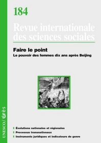 Revue internationale des sciences sociales, 184 (French Edition)