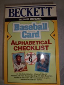 Baseball Card Alphabetical Listing (The Sport Americana, No 6)