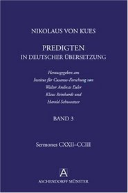 Nikolaus von Kues: Predigten in deutscher bersetzung/ Band 3